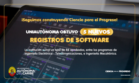 Uniautónoma obtuvo 5 nuevos registros de software creados por estudiantes de Ingeniería Electrónica y Telecomunicaciones